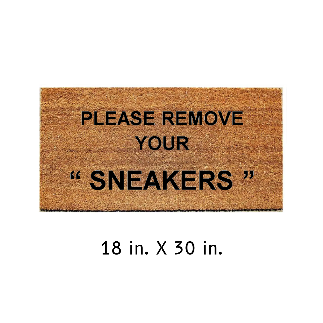 Please Remove Your "Sneakers" Doormat
